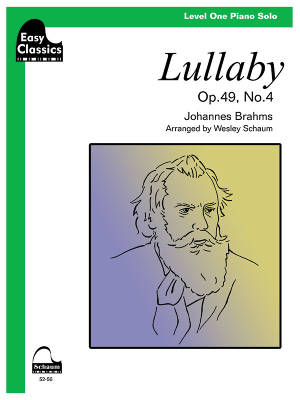 Easy Classics: Lullaby, Op. 49, No. 4 - Brahms/Schaum - Elementary Piano - Sheet Music