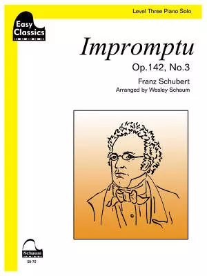 Easy Classics: Impromptu, Op. 142, No. 3 - Schubert/Schaum - Early Intermediate - Sheet Music