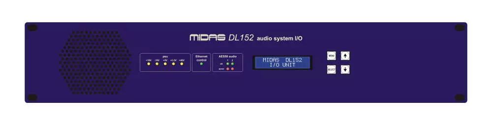 DL151 24-Input Stagebox with MIDAS Mic Preamps and Dual-Redundant AES50 Networking