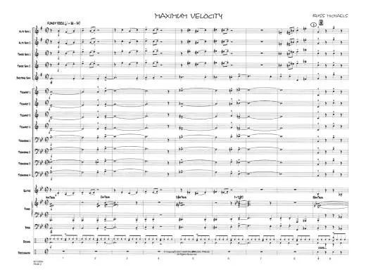 Maximum Velocity - Michaels - Jazz Ensemble - Gr. 1.5