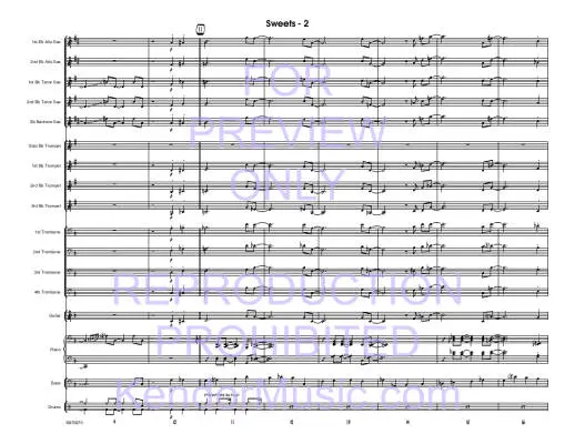 Sweets - Nestico - Jazz Ensemble - Gr. Easy