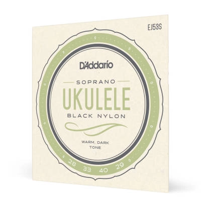 DAddario - EJ53S Black Nylon Soprano Ukulele Strings