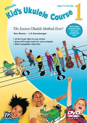 Alfred Publishing - Alfreds Kids Ukulele Course 1 - Manus/Harnsberger - Ukulele - DVD