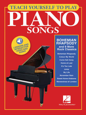 Teach Yourself to Play Piano Songs: \'\'Bohemian Rhapsody\'\' & 9 More Rock Classics - Piano - Book/Media Online