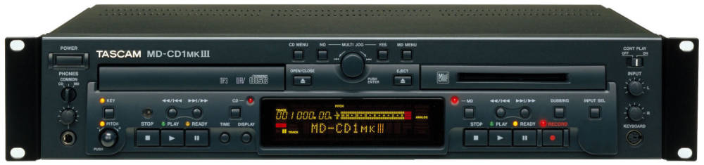 Combination CD Player/MiniDisc Recorder