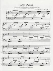Ave Maria - Bach/Gounod/Burton - Solo Harp - Sheet Music
