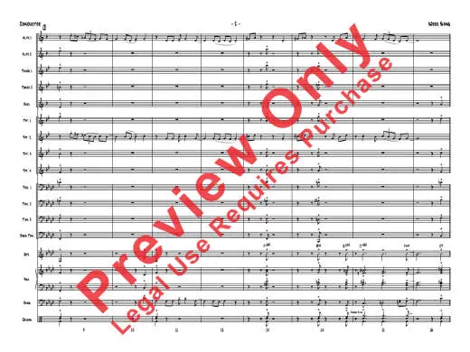 Work Song - Adderley/Morales - Jazz Ensemble - Gr. 3