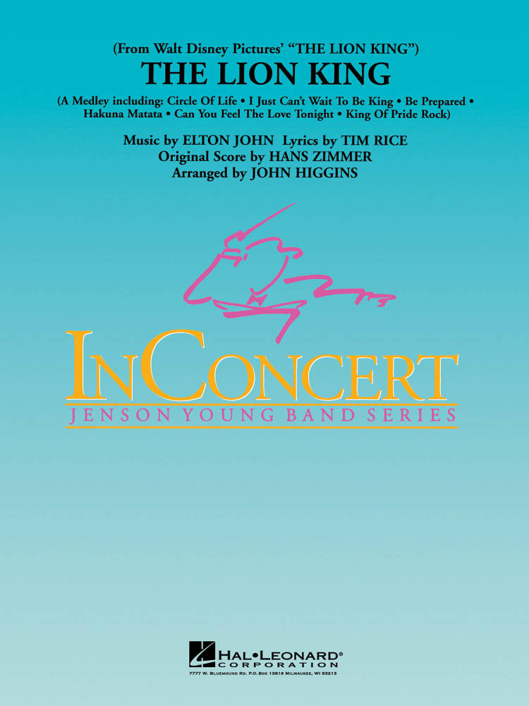 The Lion King - John/Zimmer/Rice/Higgins - Concert Band - Gr. 3