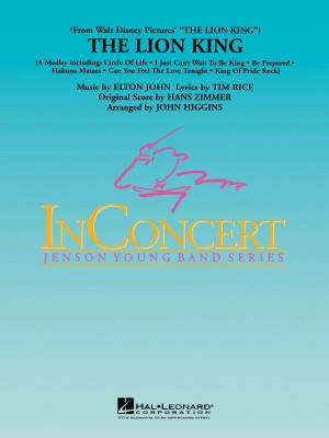 Hal Leonard - The Lion King - John/Zimmer/Rice/Higgins - Concert Band - Gr. 3