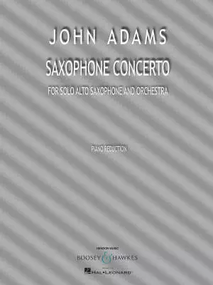 Saxophone Concerto: for Solo Alto Saxophone and Piano Reduction - Adams - Score/Part