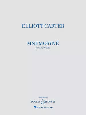 Mnemosyne: for Solo Violin - Carter - Sheet Music