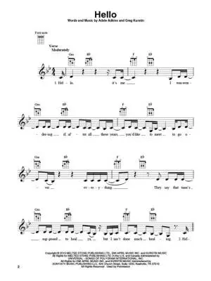 Adele 25 - Ukulele - Book