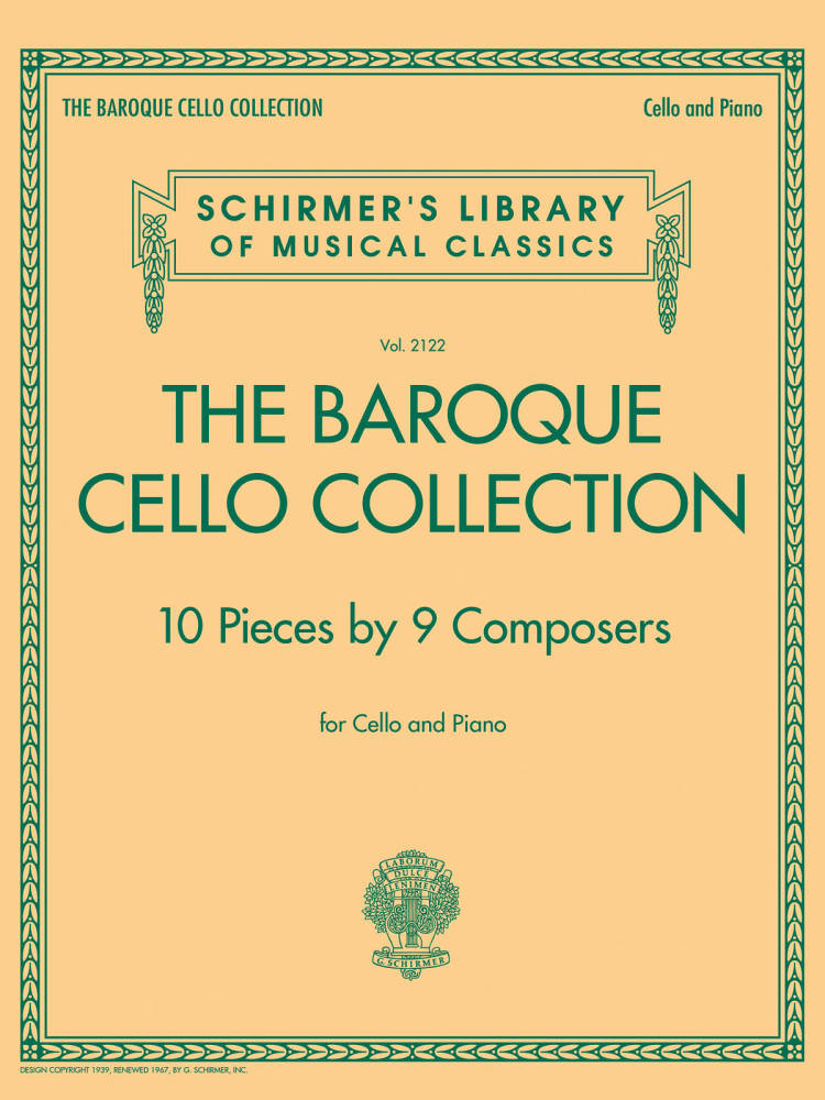 The Baroque Cello Collection - Cello/Piano - Score/Solo Part