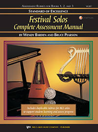 Standard of Excellence: Festival Solos Complete Assessment Manual - Pearson/Barden - Book