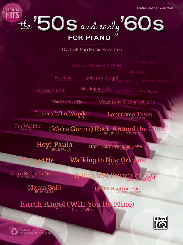 Greatest Hits: The \'50s and Early \'60s for Piano - Piano/Vocal/Guitar - Book