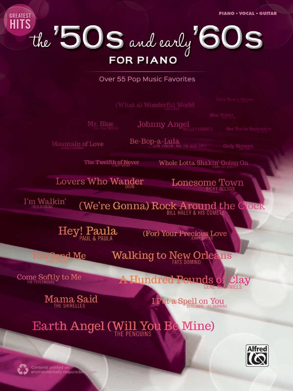 Greatest Hits: The \'50s and Early \'60s for Piano - Piano/Vocal/Guitar - Book