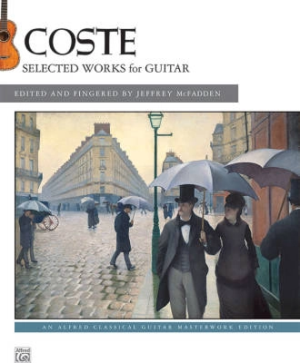 Alfred Publishing - Coste: Selected Works for Guitar - Coste/McFadden - Classical Guitar - Book