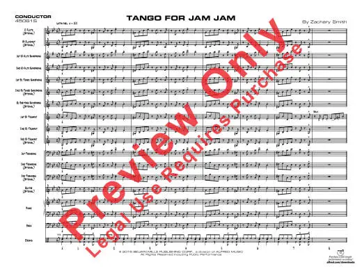 Tango for Jam Jam - Smith - Jazz Ensemble - Gr. 1