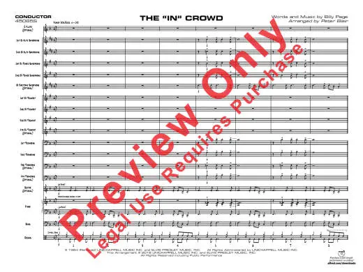 The \'\'In\'\' Crowd - Page/Blair - Jazz Ensemble - Gr. 2