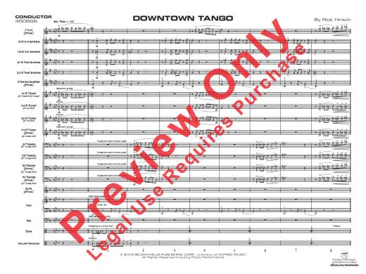 Downtown Tango - Hirsch - Jazz Ensemble - Gr. 2