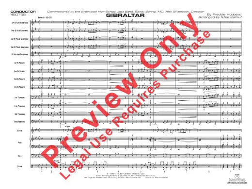 Gibraltar - Hubbard/Kamuf - Jazz Ensemble - Gr. 3.5