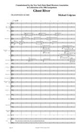 Ghost River - Colgrass - Concert Band - Full Score
