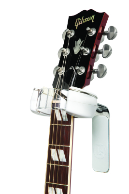 Headlock Guitar Wall Hanger - Chrome/White