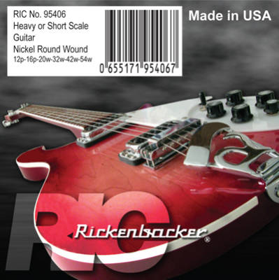 Roundwound Strings for Short Scale Guitar 12-54