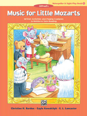Alfred Publishing - Music for Little Mozarts: Notespeller & Sight-Play Book 1 - Barden /Kowalchyk /Lancaster - Early Elementary Piano - Book