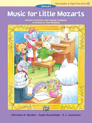 Alfred Publishing - Music for Little Mozarts: Notespeller & Sight-Play Book 4 - Barden /Kowalchyk /Lancaster - Early Elementary Piano - Book
