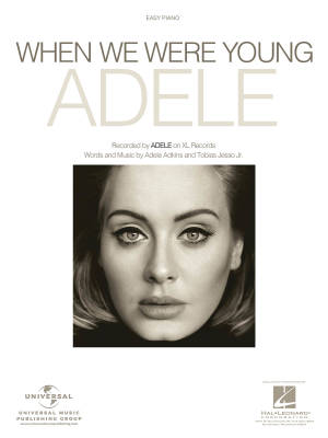 Hal Leonard - When We Were Young - Adele - Piano facile