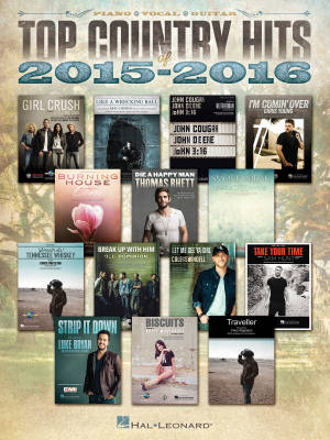 Top Country Hits of 2015-2016 - Piano/Vocal/Guitar - Book