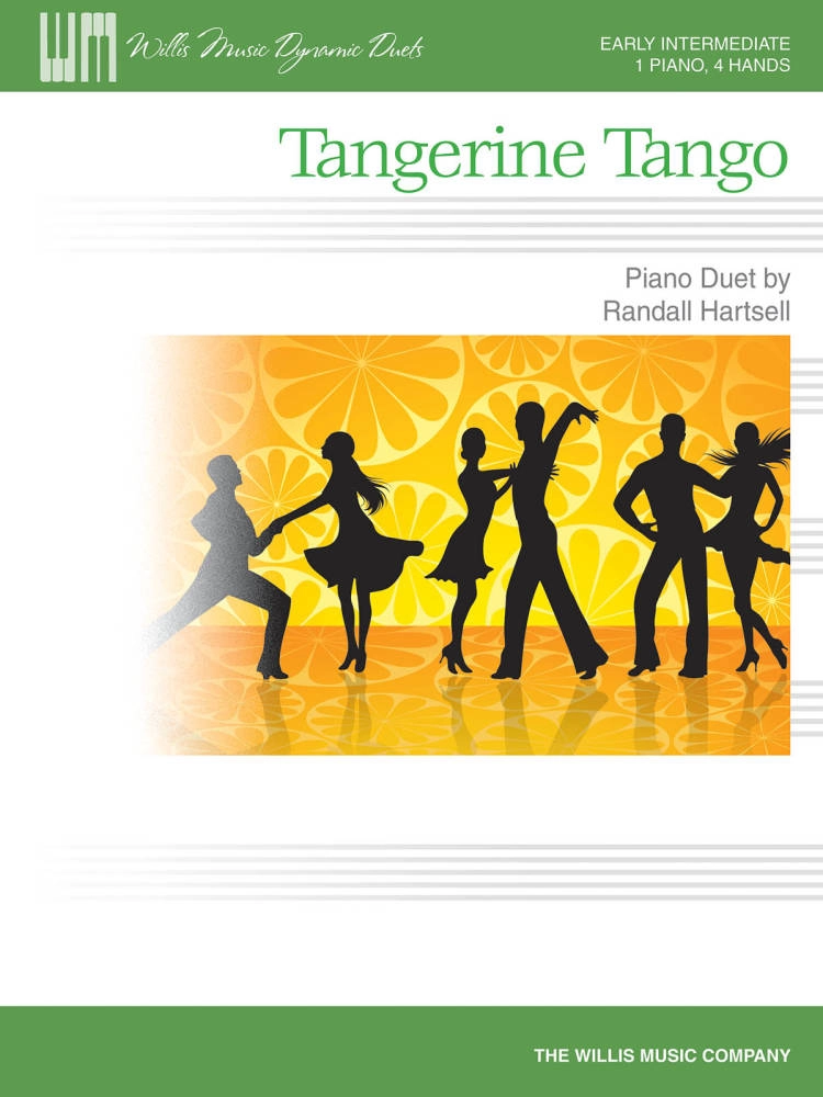 Tangerine Tango - Hartsell - Early Intermediate Piano Duet (1 Piano, 4 Hands)