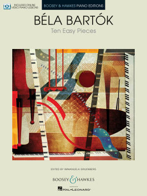 Ten Easy Pieces for Piano - Bartok/Gruenberg - Book/Video Online