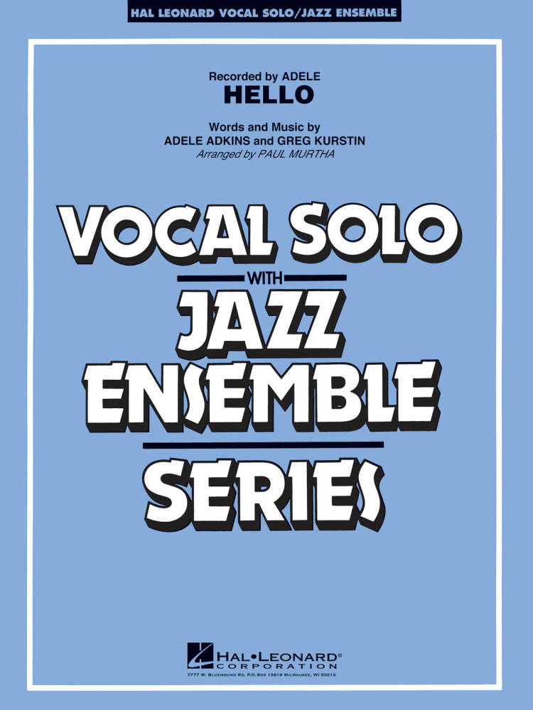 Hello - Adele/Murtha - Jazz Ensemble/Vocal Solo - Gr. 3-4