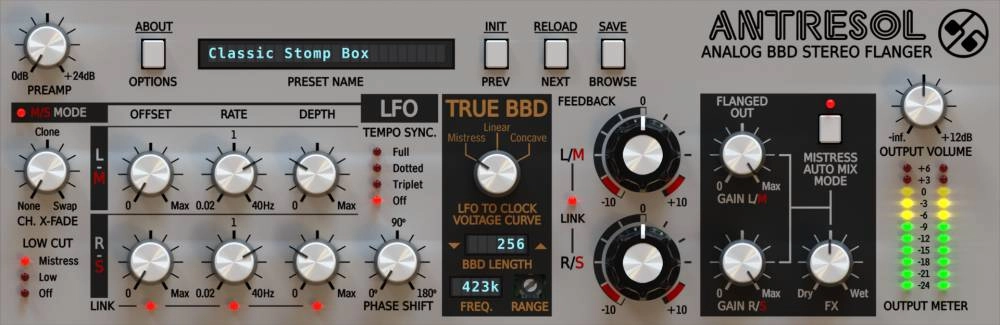 Antresol Analog BBD Stereo Flanger - Download