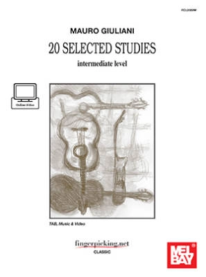 Mauro Giuliani: 20 Selected Studies - Brandoni/Moschetti - Book/Video Online