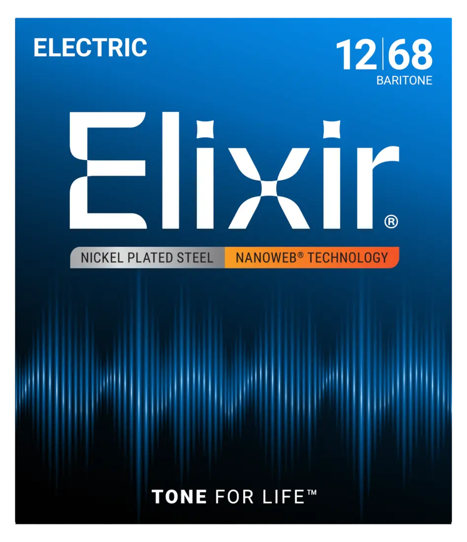 Electric Guitar Strings with NANOWEB Coating, Baritone 12-68