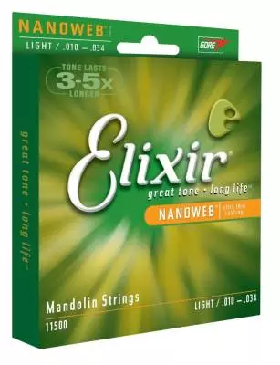 Mandolin Strings with NANOWEB Coating, Light