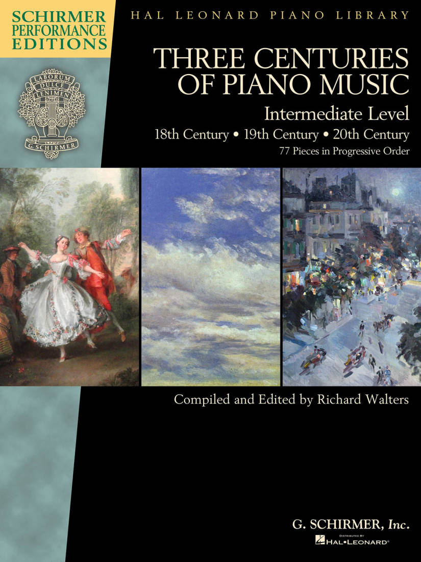 Three Centuries of Piano Music: 18th, 19th & 20th Centuries - Walters - Intermediate Piano - Book