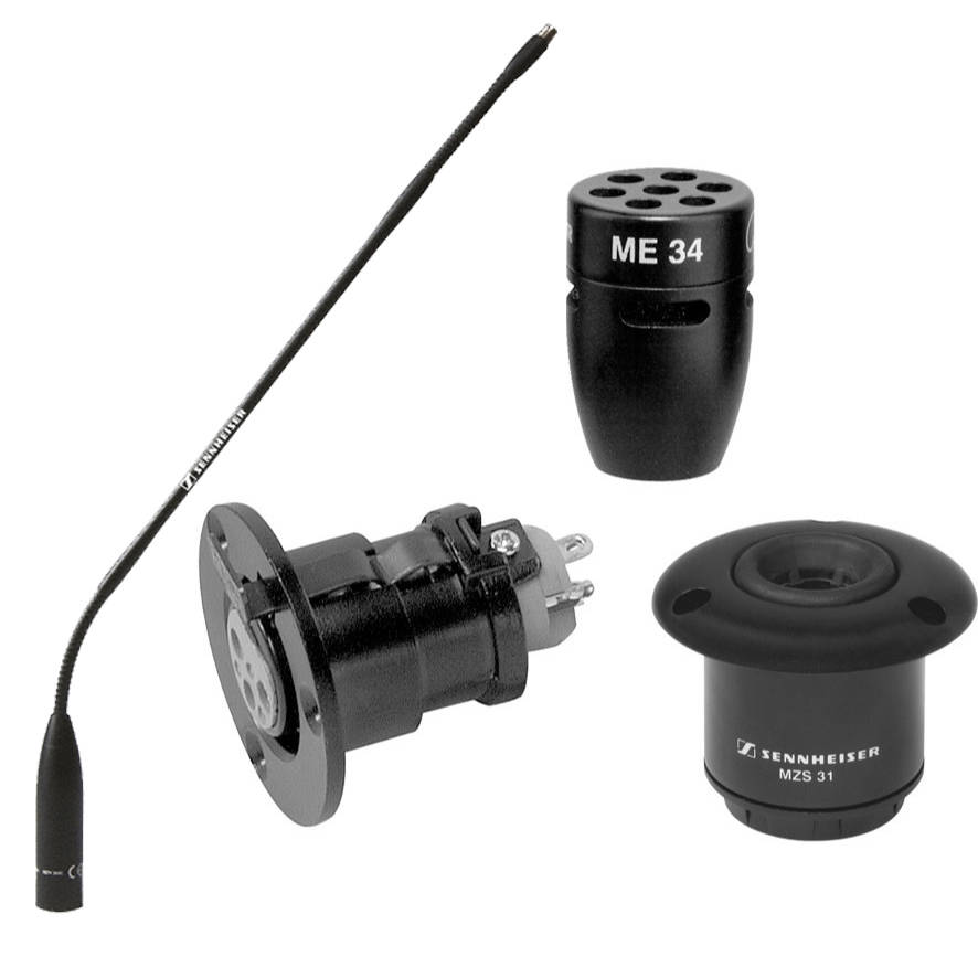 Podium Microphone Kit (Cardioid), w/ ME34, MZT30 & MZS31