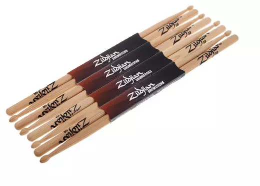 5B Wood Tip Sticks - 4 Pack