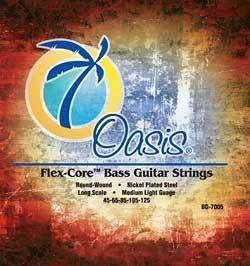 Oasis Guitar Products - Flex Core Nickel Plated 4-String Bass Guitar Strings