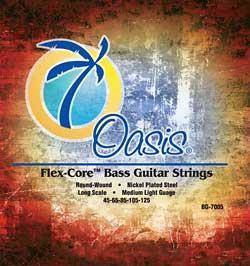 Oasis Guitar Products - Flex Core Nickel Plated 5-String Bass Guitar Strings