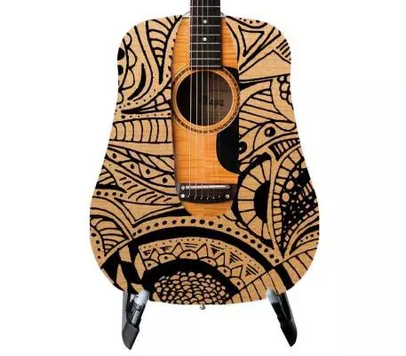 Sharpie Art Guitar Skin