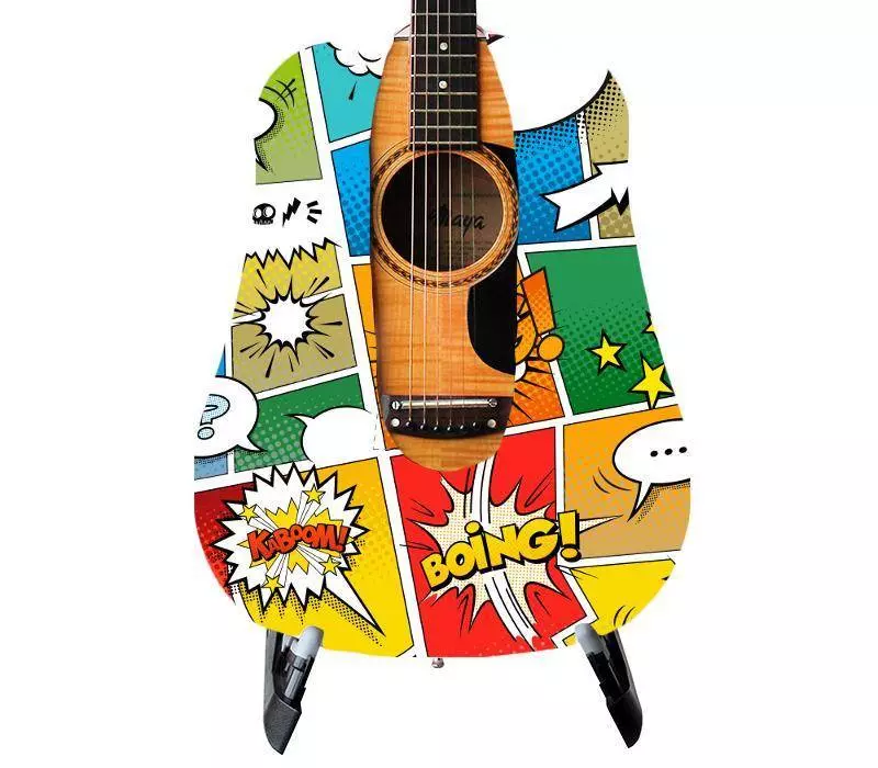 Comic Strip Guitar Skin