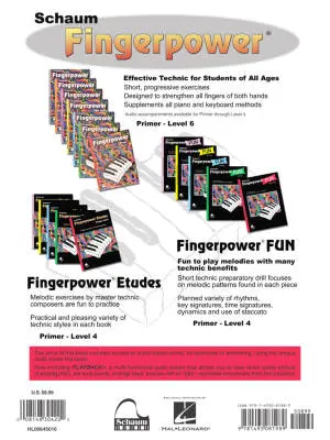 Fingerpower: Primer Level - Schaum - Early Elementary Piano - Book/Audio Online