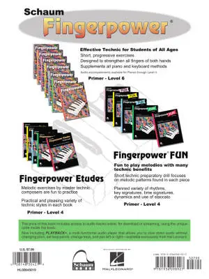 Fingerpower: Level One - Schaum - Elementary Piano - Book/Audio Online