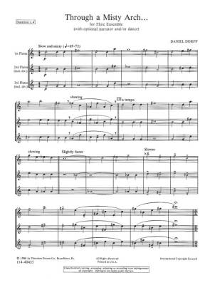 Through A Misty Arch... - Dorff - Flute Ensemble - Score/Parts