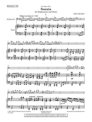 Sonata For Euphonium and Piano - Ewazen - Solo/Partie de piano